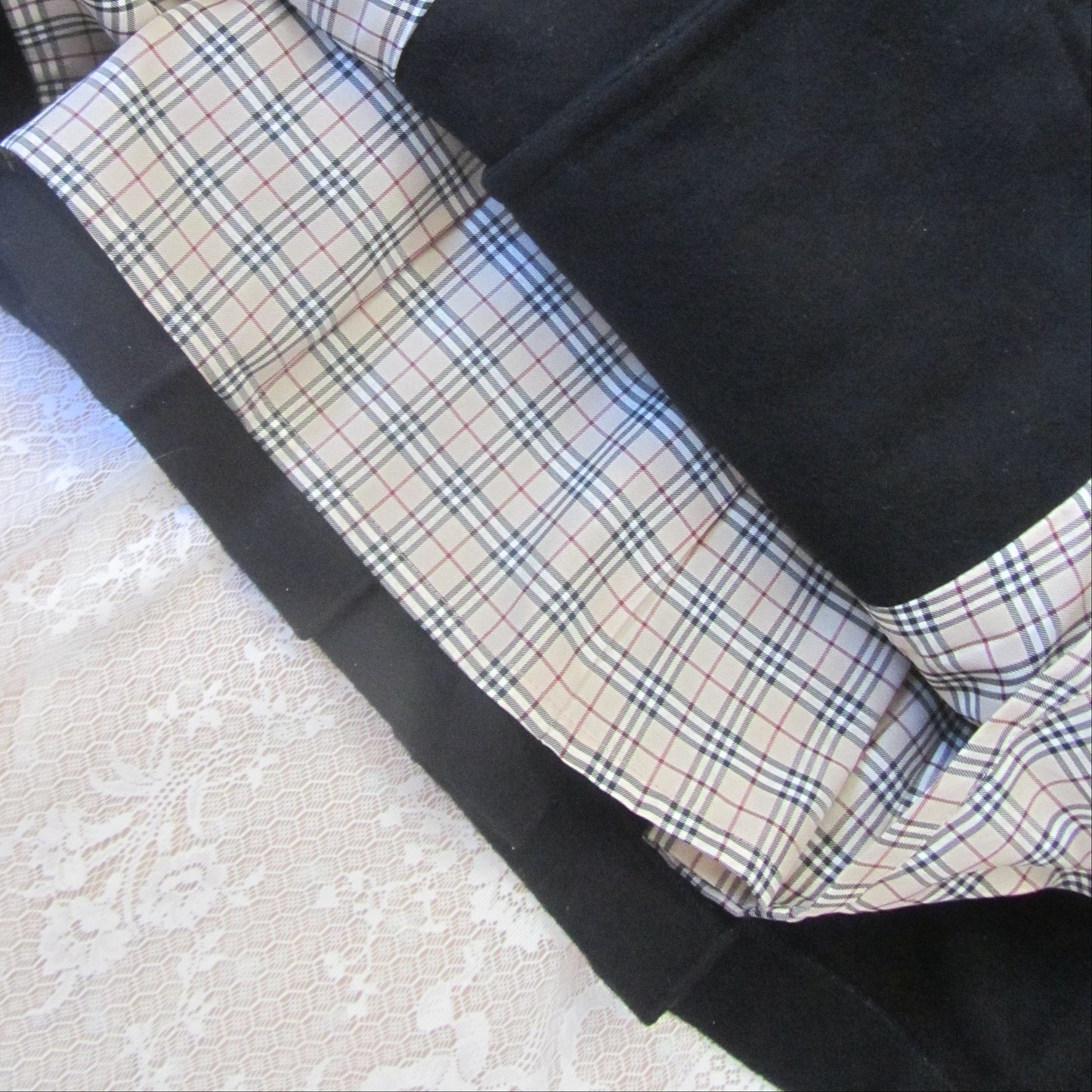 burberry blue label vintage black pleated flirty coat (36)