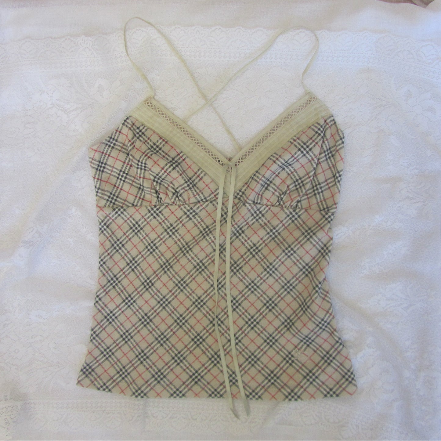 burberry blue label vintage girly camisole xovintage  