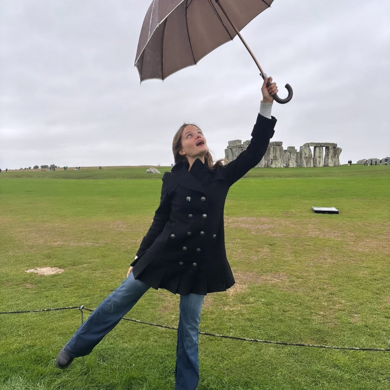 burberry blue label vintage black pleated flirty coat (36)