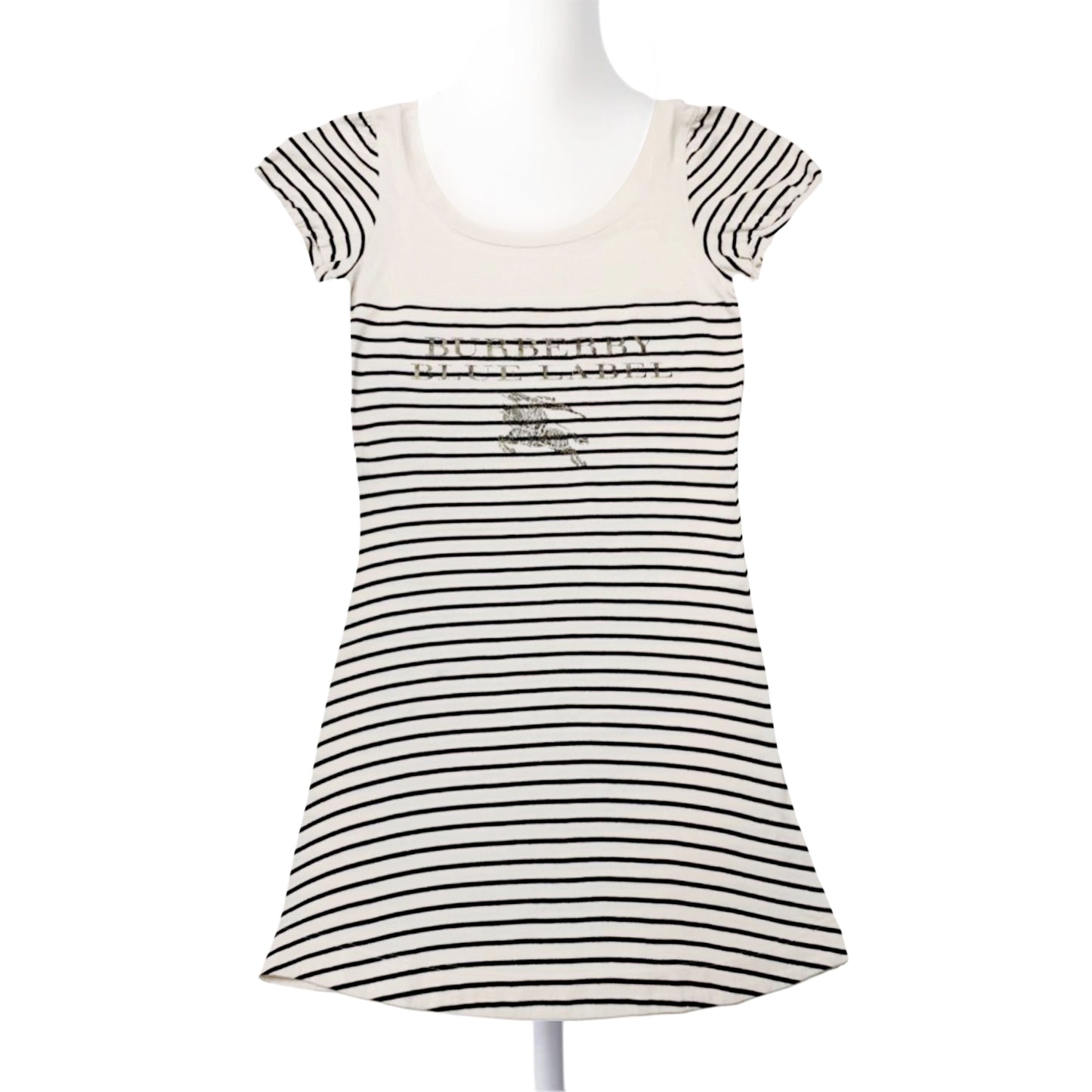 burberry adorable short sleeve striped mini dress