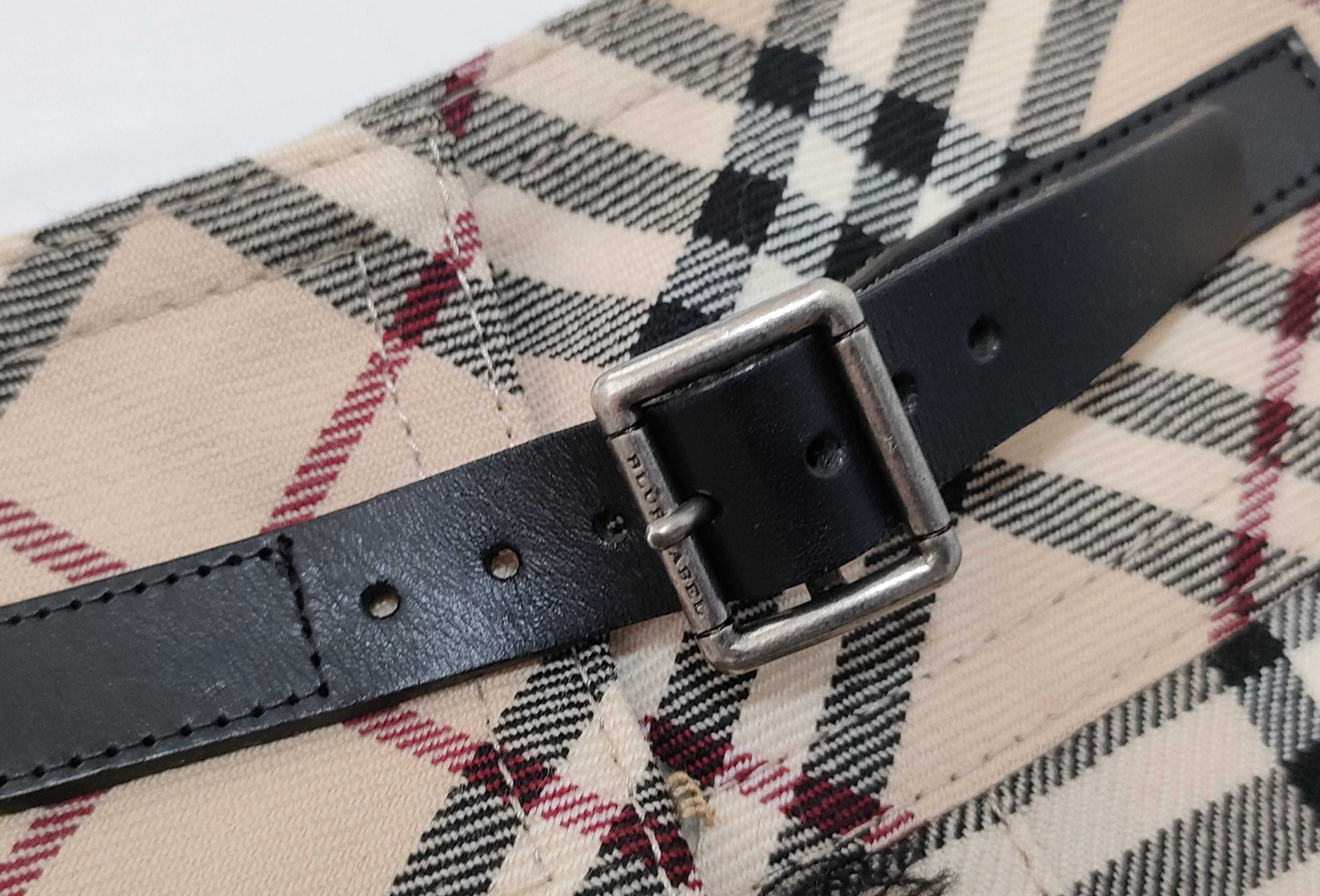 burberry blue label iconic vintage mini skirt