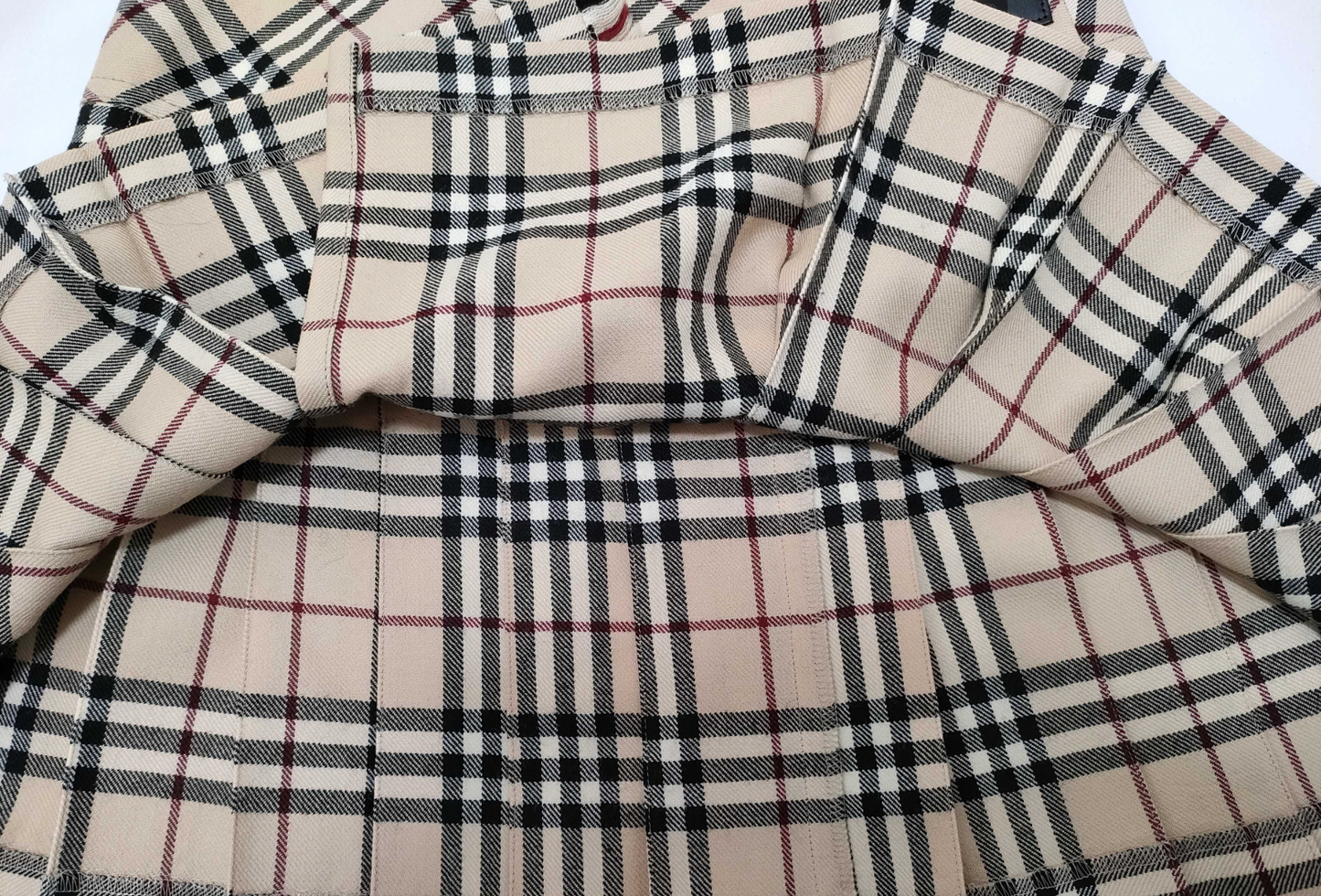 burberry blue label iconic vintage mini skirt