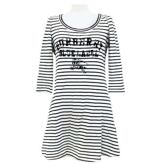 burberry cutesy vintage striped tunic mini dress