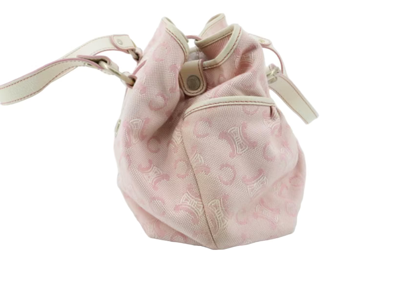 celine pink lily triomphe shoulder bag