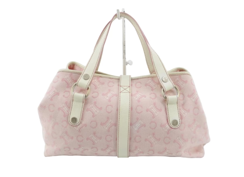 celine pink lily triomphe shoulder bag