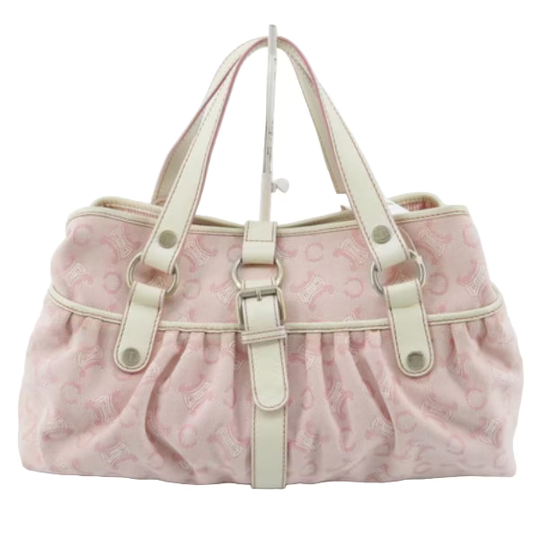 celine pink lily triomphe shoulder bag
