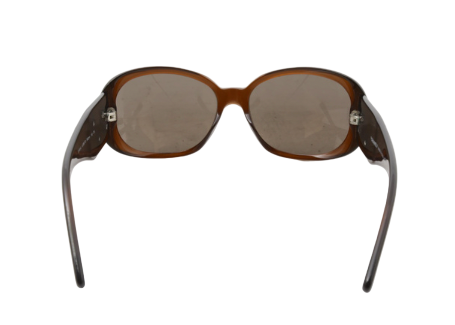 chanel brown camellia sunglasses