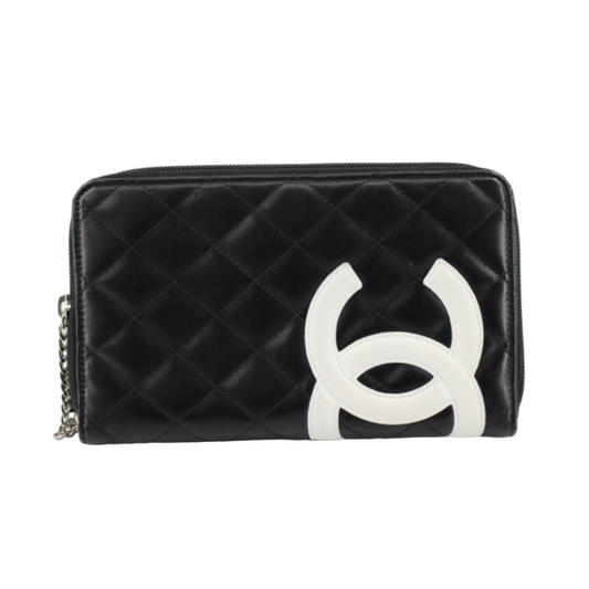 chanel cambon iconic wallet clutch bag