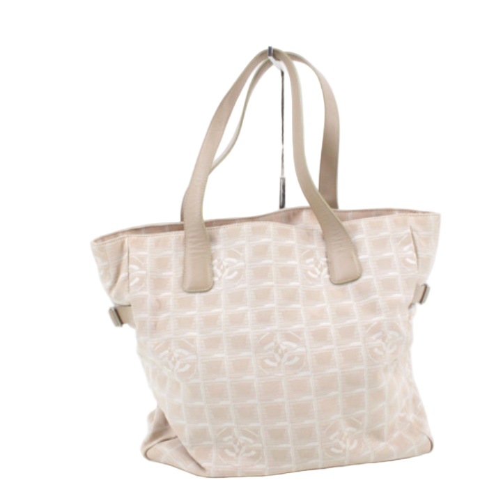 chanel new travel line tote bag in beige