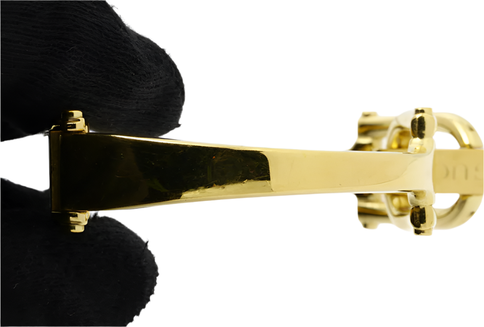 gucci gold-tone bracelet watch