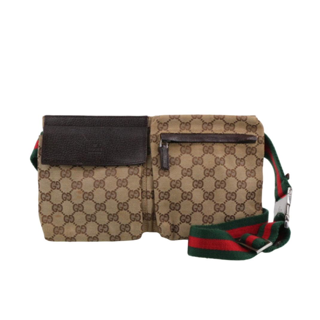 gucci sherry line monogram waist bag