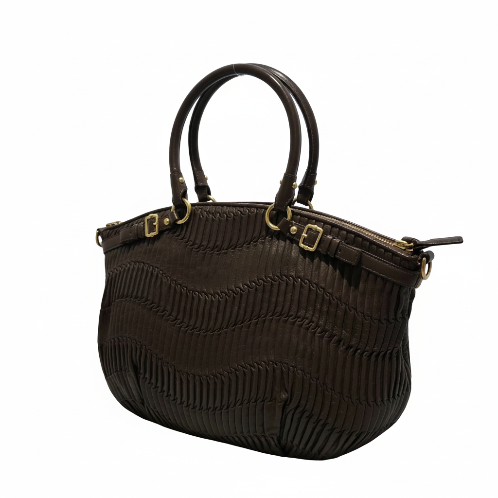 Coach Madison Gathered Leather Lindsey Vintage Satchel Bag