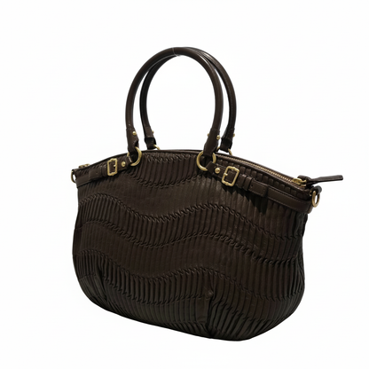 Coach Madison Gathered Leather Lindsey Vintage Satchel Bag