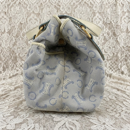 celine vintage lily c baby blue bag