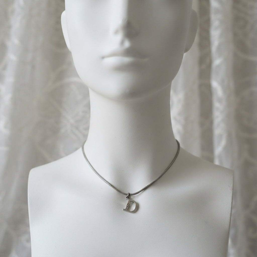xovintage Dior vintage “d” heart necklace - Necklaces