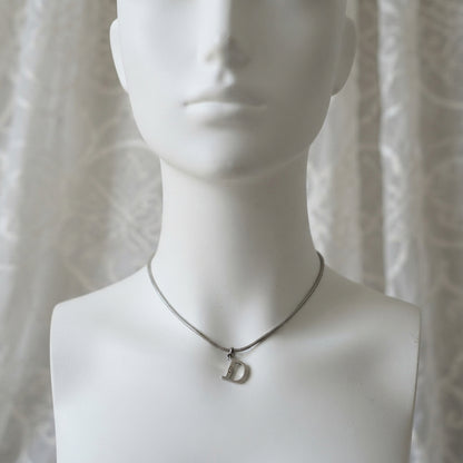 xovintage Dior vintage “d” heart necklace - Necklaces
