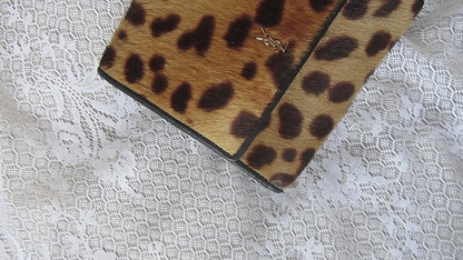 yves saint laurent vintage ponyhair wallet