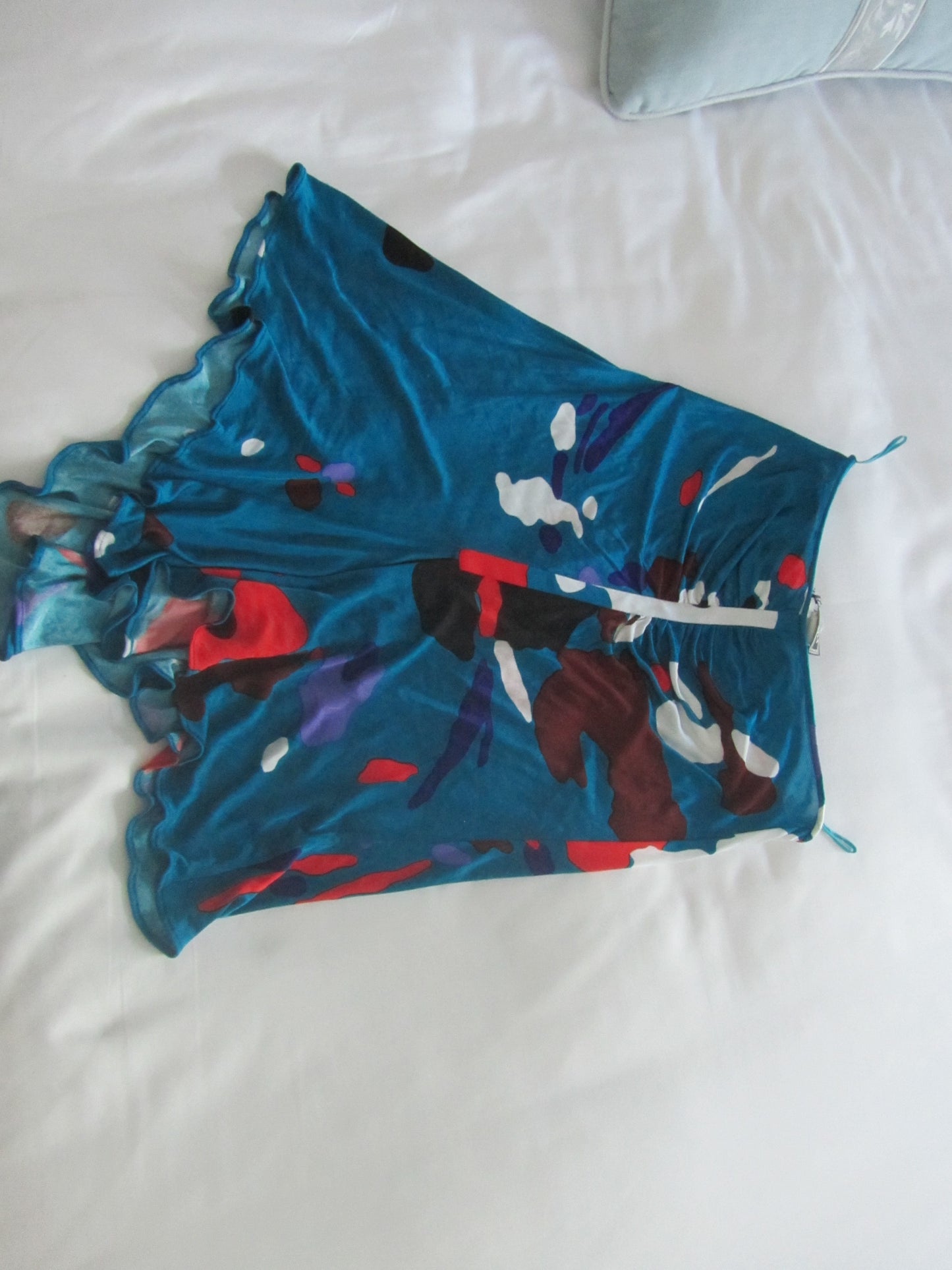 gianni versace vintage silk midi skirt