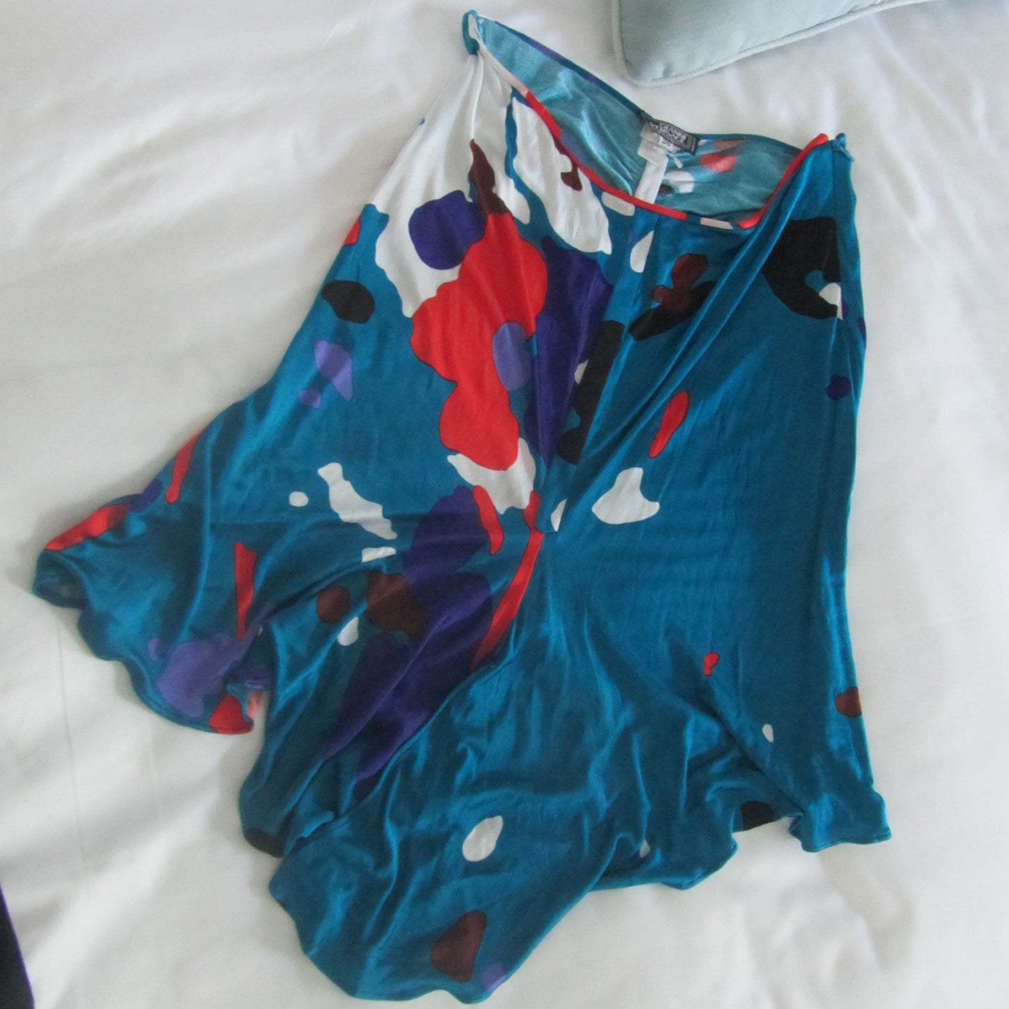 gianni versace vintage silk midi skirt